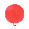 100 PCS Kitchen Multifunction Pad Silicone Fruit Vegetable Cleaner Washing Tools, Random Color Delivery