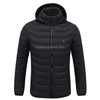 Winter Smart Electric Heating Hooded Jacket, Size:M(Black)