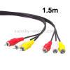 Good Quality Audio Video Stereo RCA AV Cable, Length: 1.5m