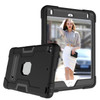 For iPad mini 3/2/1 Silicone + PC Protective Case with Stand(Black + Grey)