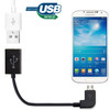 12cm 90 Degree Micro USB OTG Connection Cable, For Samsung, HTC, Sony, Lenovo, Huawei, and other Smartphones(Black)