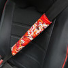 Car Seat Belt Protective Cover(Sea Wave Red)