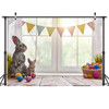 2.1m x 1.5m Easter Bunny Children Birthday Party Cartoon Photography Background Cloth(W-113)