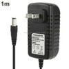 High Quality US Plug AC 100-240V to DC 12V 2A Power Adapter, Tips: 5.5 x 2.1mm, Cable Length: 1m(Black)