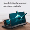 16 inch Mobile Phone Screen Magnifier With Pull-Out 3D Eye Protection High-Definition Magnifying Glass Holder(Black)