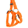 Double Sided LED Light Pet Harness Nylon Cat Dog Chest Strap Leash, Size:M(Orange)