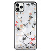 For iPhone 11 Pro SULADA Flower Pattern Plating Diamond PC Protective Case(Black)