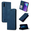 Retro Skin Feel Business Magnetic Horizontal Flip Leather Case for Samsung Galaxy A10(Navy Blue)