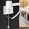 Hotel Hair Dryer Wall Mount High Power Hair Dryer Household Hair Cylinder Dryer, CN Plug(Hotel Hairdryer White)