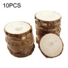 10 PCS Log Round Wood Pieces Hand-painted Decorative Shooting Props, Size:Small