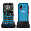 UNIWA V1000 4G Elder Mobile Phone, 2.31 inch, UNISOC TIGER T117, 1800mAh Battery, 21 Keys, Support BT, FM, MP3, MP4, SOS, Torch, Network: 4G, with Docking Base (Blue)