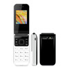 UNIWA F2720 Flip Phone, 1.77 inch, SC6531E, Support Bluetooth, FM, GSM, Dual SIM (White)