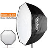 Godox Photo Studio Portable Octagon Speedlite Umbrella Softbox Reflector, Size:80cm