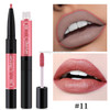 QIC Q910 2 in 1 Lip Glaze + Lipliner Makeup Double Head Long Lasting Cosmetics Lip Rouge(11)