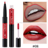 QIC Q910 2 in 1 Lip Glaze + Lipliner Makeup Double Head Long Lasting Cosmetics Lip Rouge(8)