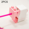 2 PCS Deli Manual Pencil Sharpener with Auto Suction Function