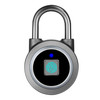 Waterproof Intelligent Bluetooth Fingerprint Padlock Remote Unlocking for iOS / Android(Silver)