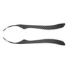 2 PCS / Set Carbon Fiber Car Lamp Eyebrow Decorative Sticker for Lexus IS200 1998-2005, Drop Glue Version