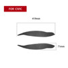 2 PCS / Set Carbon Fiber Car Lamp Eyebrow Decorative Sticker for Honda Civic 1999-1900, Drop Glue Version