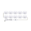 LED Makeup Mirror Light Beauty Fill Light Hand Sweep Sensor Mirror Front Light, Power source: 10 Bulbs(Natural White)