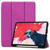 Custer Pattern TPU Smart Tablet Holster with Sleep Function & Tri-Fold Bracket & Pen Slot(Purple)