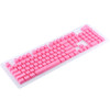 104 Keys Double Shot PBT Backlit Keycaps for Mechanical Keyboard(Pink)