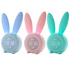 Cute Rabbit Silicone Induction Small Alarm Clock(Pink)