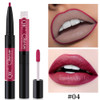 QIC Q910 2 in 1 Lip Glaze + Lipliner Makeup Double Head Long Lasting Cosmetics Lip Rouge(4)