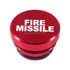 2 PCS Car / Motorcycle FIRE MISSILE Letter Metal Cigarette Lighter Dust Cover (Red)