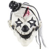 Halloween Festival Party Latex Devil Clown Frightened Mask Headgear, with Hair