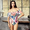 Sexy Cape Print Bikini Swimsuit (Color:As Show Size:L)