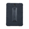 For Samsung Galaxy Tab S3 9.7 T820 C5 Four Corners Shockproof Silicone + PC Protective Case with Holder(Black)