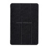 Silk Texture Horizontal Flip Leather Case with Three-Folding Holder for iPad mini 4(Black)