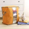 2 PCS Portable Storage Bag Box Non Woven Underbed Pouch Storage Box Clothes Storaging Bag, Color:Orange