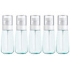 10 PCS Portable Refillable Plastic Fine Mist Perfume Spray Bottle Transparent Empty Spray Sprayer Bottle, 60ml(Blue)