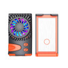 JS37 Three-speed Adjustable Temperature Intelligent Induction Semiconductor Cooling Mobile Phone Radiator(Orange)