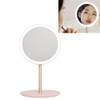 MUID Travel Beauty Makeup Mirror LED Light Fill Light Desktop Makeup Mirror(Smoke Pink)