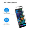 Ultra-thin Clear 9H 2.5D Explosion-proof Full ScreenTempered Glass Film for LG G8S ThinQ(Black)