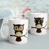 Ceramic Owl Magic Color Change Milk Coffee Tea Mug Cup Mugs Cold Heat Sensitive Mug