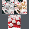 5 PCS Christmas Theme Shooting Props Christmas Balls Ornaments Jewelry Background Photography Photo Props(White)