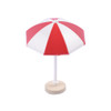 Miniature Beach Sun Umbrella Sandy Beach Landscape Decoration Photography Props(Red)