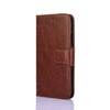 For Meizu 18 Pro Crystal Texture Horizontal Flip Leather Case with Holder & Card Slots & Wallet(Brown)