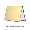 3-in-1 Reflective Board A3 Cardboard Folding Light Diffuser Board (White + Black + Gold)