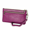 Ladies Multifunctional Cowhide Zipper Coin Purse Car Key Case(Purple)