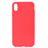 For iPhone XS Max Candy Color TPU Case(Red)