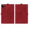 Love Butterfly Pattern Horizontal Flip Leather Case with Holder & Sleep / Wake-up Function For iPad Pro 12.9 (2020) (2021)(Red)