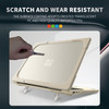 TPU + PC Two-color Anti-fall Laptop Protective Case For Microsoft Surface Laptop Go(Khaki)