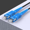 Triple Steel Wire Long Range Outdoor Fiber Optic Drop Cable Patch Jumper with SC Connector, Cable Length: 100m
