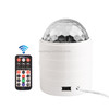 Bluetooth Crystal Magic Ball Stage Light with Remote Control, US Plug(White)