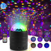 USB Bluetooth Crystal Magic Ball Stage Light with Remote Control (Black)